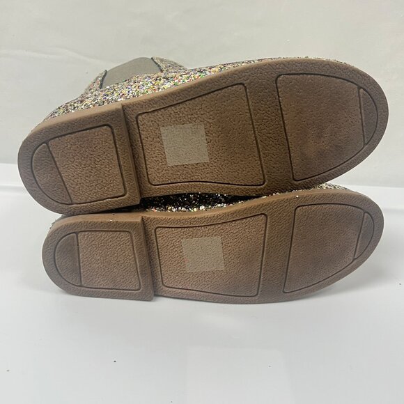 Jcrew Crewcuts Girls Chelsea Silver Glitter Boots - Picture 7 of 7